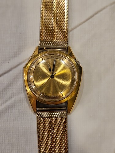 1960's Rare Mens Zodiac Olympos Asymmetrical Automatic Wrist Watch