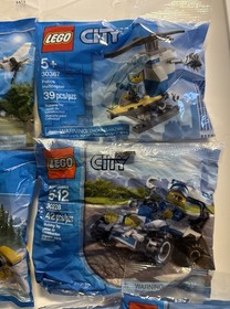 LEGO City Building Toys Sealed Polybags  NEW Set of 9 - Stocking Stuffers