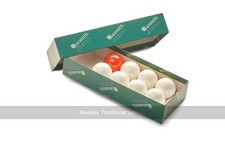 Set Bar Billiards Balls (1 and 7/8 inch - 7 white, 1 red) (UK)