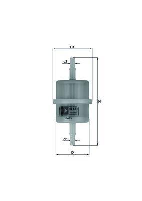Mahle Kl 63 Of Kraftstofffilter FüR ,Abarth,Alfa Romeo,Alpine,Austin,Autobianchi-image