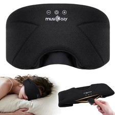 MUSICOZY Bluetooth Sleep Mask Headphones 5.4, Wireless Over-Ear Headphones Wa...