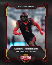 2026 SENIOR BOWL SAN DIEGO STATE CHRIS JOHNSON ROOKIE
