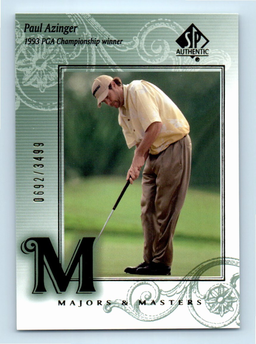 2002 Upper Deck SP Authentic Majors & Masters 0692/3499 Paul Azinger #133