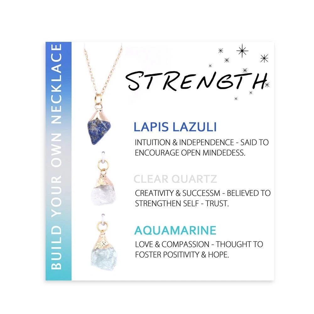 Strength crystal necklace deals