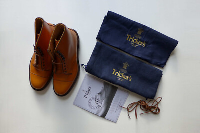 Tricker's Scott Stiefel in Acorn Antikleder, Gr. UK 9 - Neu mit Karton, UVP 595 