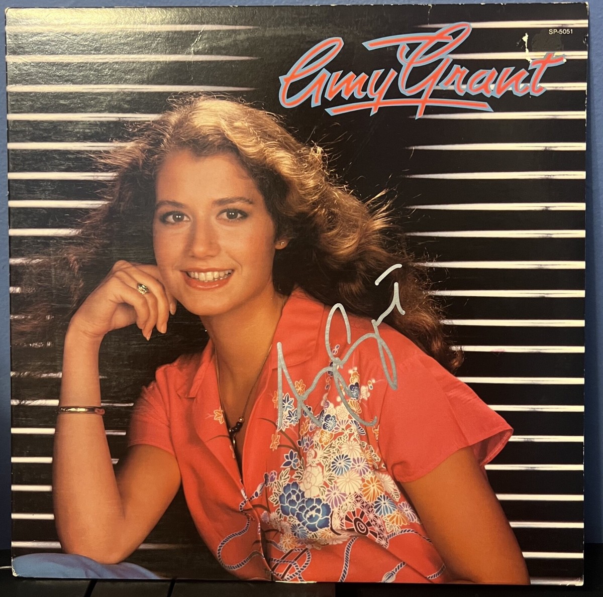 Amy Grant signed self titled debut 12