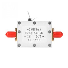 5M-5GHz Wideband RF Signal Amplifier Broadband Module Gain 19dBm