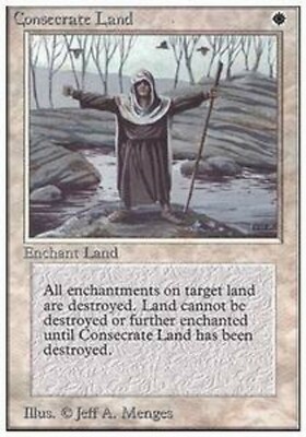 MRM ENGLISH Consecrate Land NM MTG magic UNLIMITED
