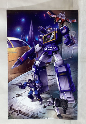 G1 Transformers Decepticon Soundwave Poster 11x17 Cybertron Ravage & Laserbeak