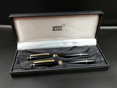 ザンギ　Mont BlancMEISTERSTUCK144希少ＥＦ西ドイツ Mont Blanc Meisterstuck Fountain Pen & Rollerball - Box - Made In