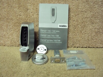 NEW Dormakaba Kaba Simplex 7100 Series 7102 Pushbutton Lock Satin Chrome