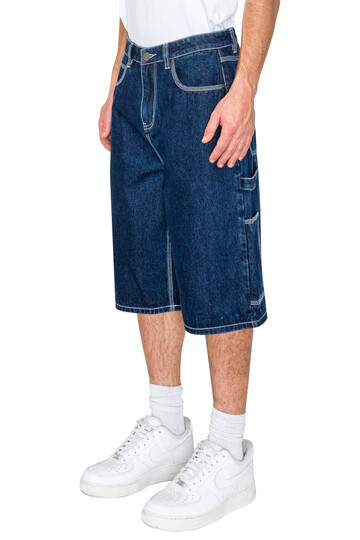 Victorious Men's Casual Essential Baggy Fit Carpenter Denim Shorts