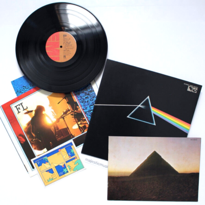 RARE BLUE PYRAMID POSTER 1973 OG PINK FLOYD DARK SIDE OF THE MOON