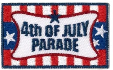 Girl Boy Cub 4th of JULY PARADE Fun Patches Badge SCOUT GUIDE Fireworks Float
