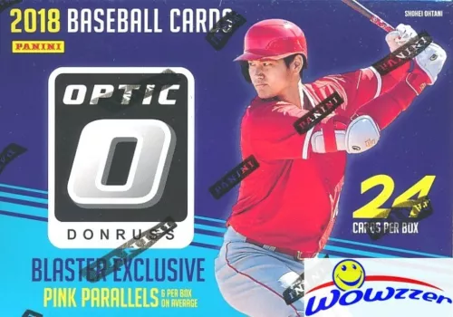 2018 Donruss Optic Baseball EXCLUSIVE Factory Sealed Blaster Box-6 PINK PRIZM !