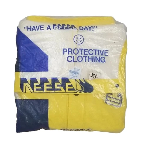 Neese Rainwear XL Overalls Rain Pants Suspenders Bib Yellow Hi Vis Construction  video thumbnail