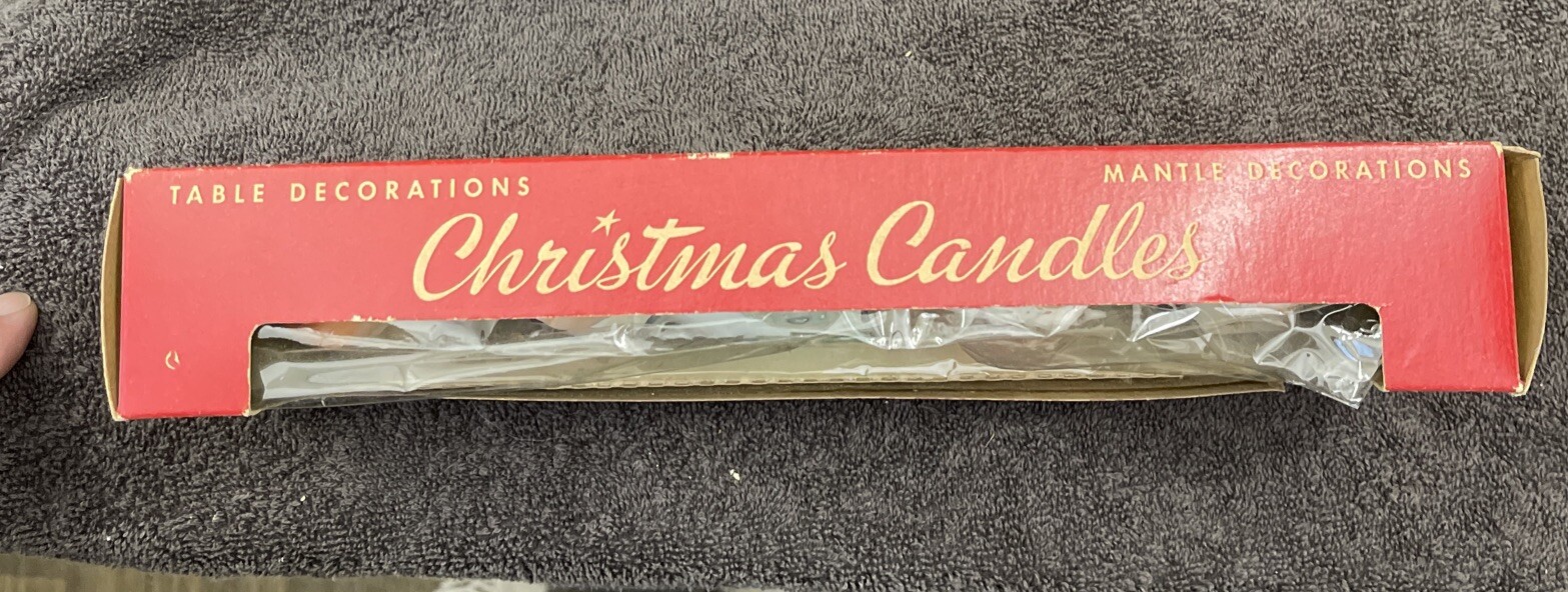 Gurley Novelty Co. Mint Christmas Caroler Set Candles in Original Box