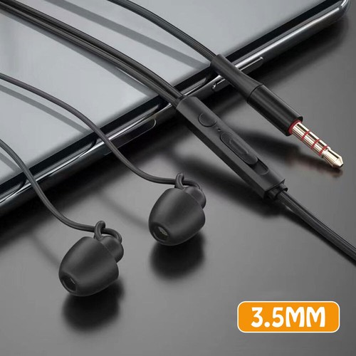 3.5mm Sleep Headset In-Ear Earphone Stereo Silicone Earbuds Wired Headphone, - Zdjęcie 11 z 14