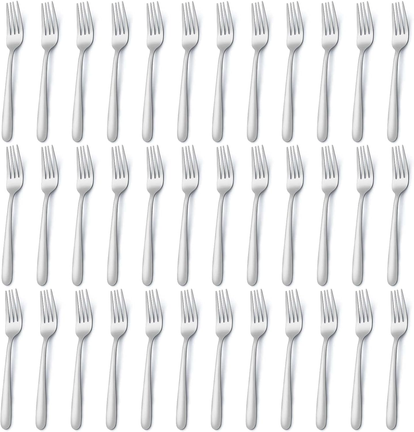 36 Pieces Dinner Forks Set (8 Inch), Forks Silverware, Stainless Steel Forks, Si