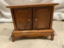 VTG Mahogany Wood Dollhouse Furniture Dresser