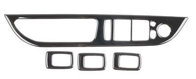 Gloss Black Folding Mirror Window Switch Panel Trim Fits 04-10 E60 530i 528i M5