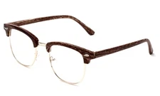 Half Frame Clear Lens Glasses Unisex Glasses Frame Retro Half Frame Men Women