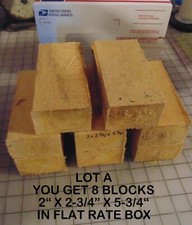 Basswood Carving Block 2" x 2.75" x 5.75", Craft Turning Blank, ROUGH SAWN LOT
