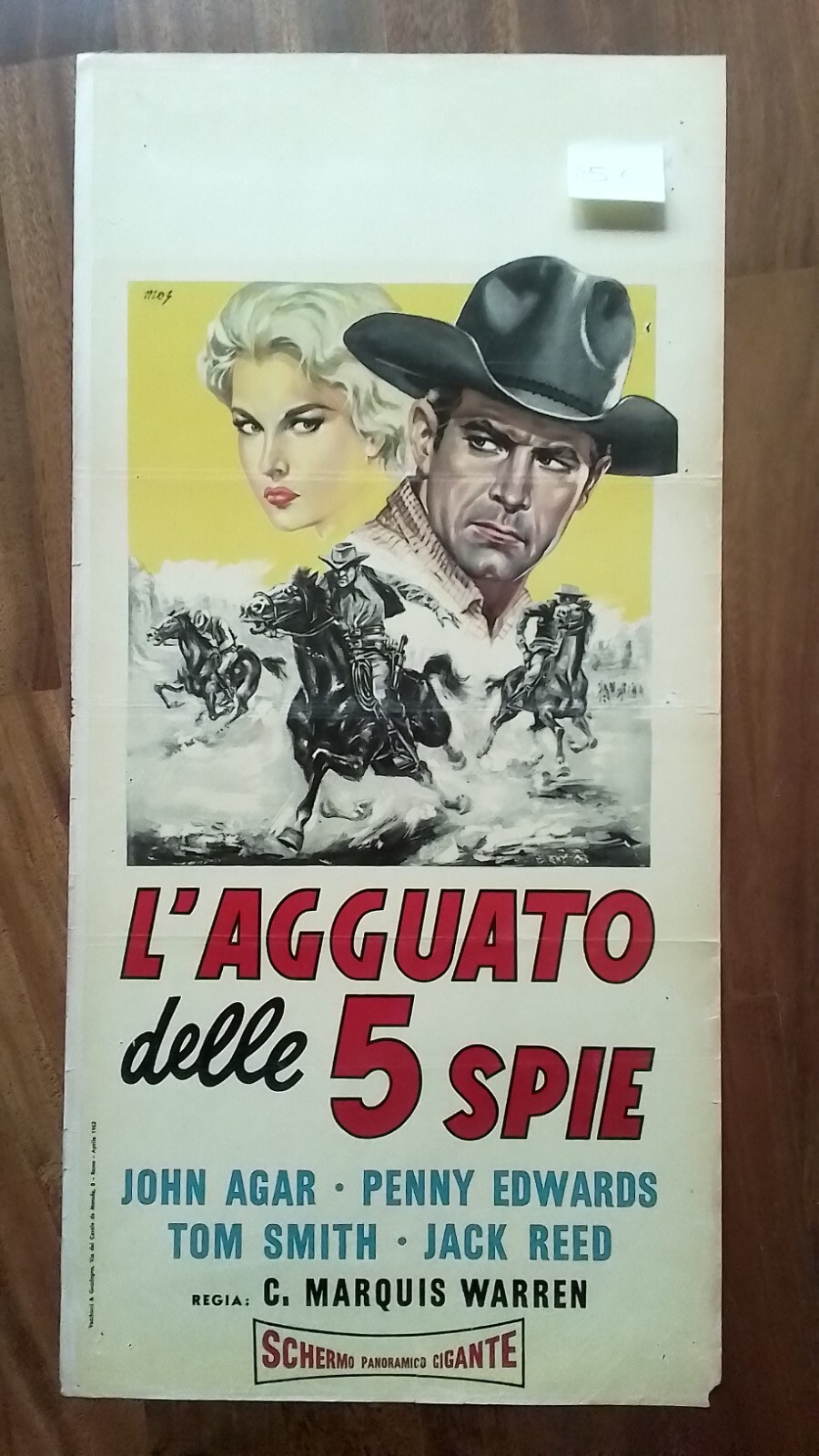Locandina originale film L'agguato (1957) - Regia di Emeric Pressburger, Michael Powell