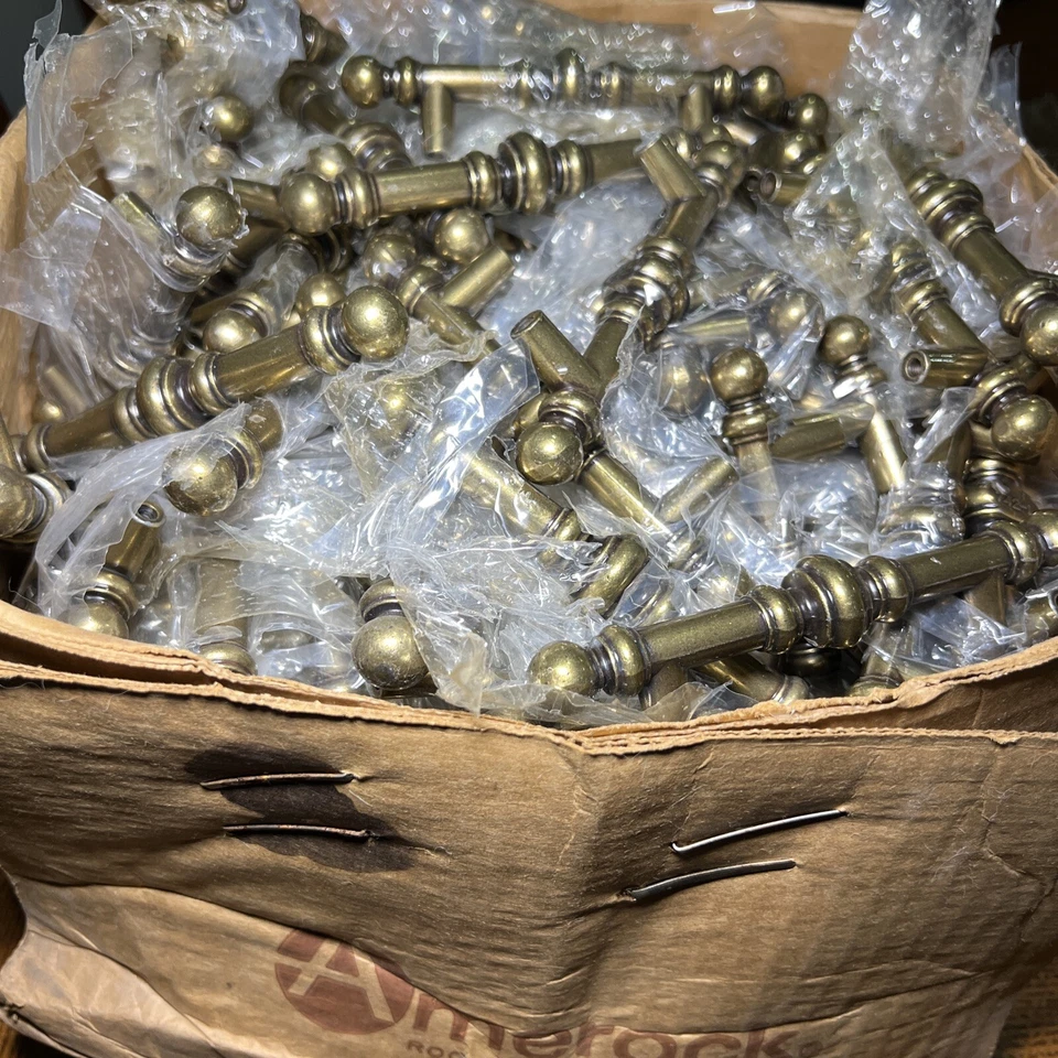 NUEVO Amerock Vintage Manija de Gabinete Cajón Tirador Latón Sólido Pulido 5 1/8 742-1 Foto 4 de 4