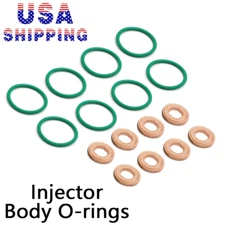 US For Duramax LLY Copper Chamber Tip Gaskets Washers Injector Installation Kit