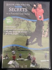 Roger Fredericks Reveals SECRETS to a Powerful Golf Swing DVD DISC ONLY