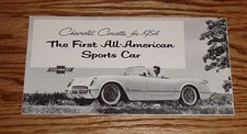 1954 Chevrolet Corvette Foldout Sales Brochure 54 Chevy