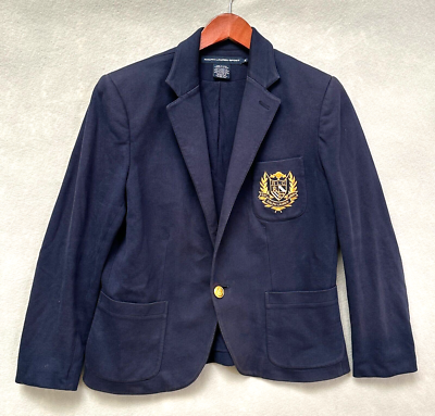 アウターその他 POLO RALPH LAUREN Woman Blazer Blue 211965043 001 Vintage Ralph Lauren Blazer Jacket Womens 14 Blue Sport