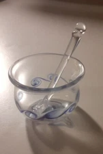 Open Salt- Handblown Borosilicate Glass Set-Home Decor