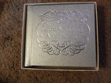 C.R. GIBSON SILVER ANNIVERSARY PHOTO ALBUM VINTAGE P328-44X200, VINTAGE NOS