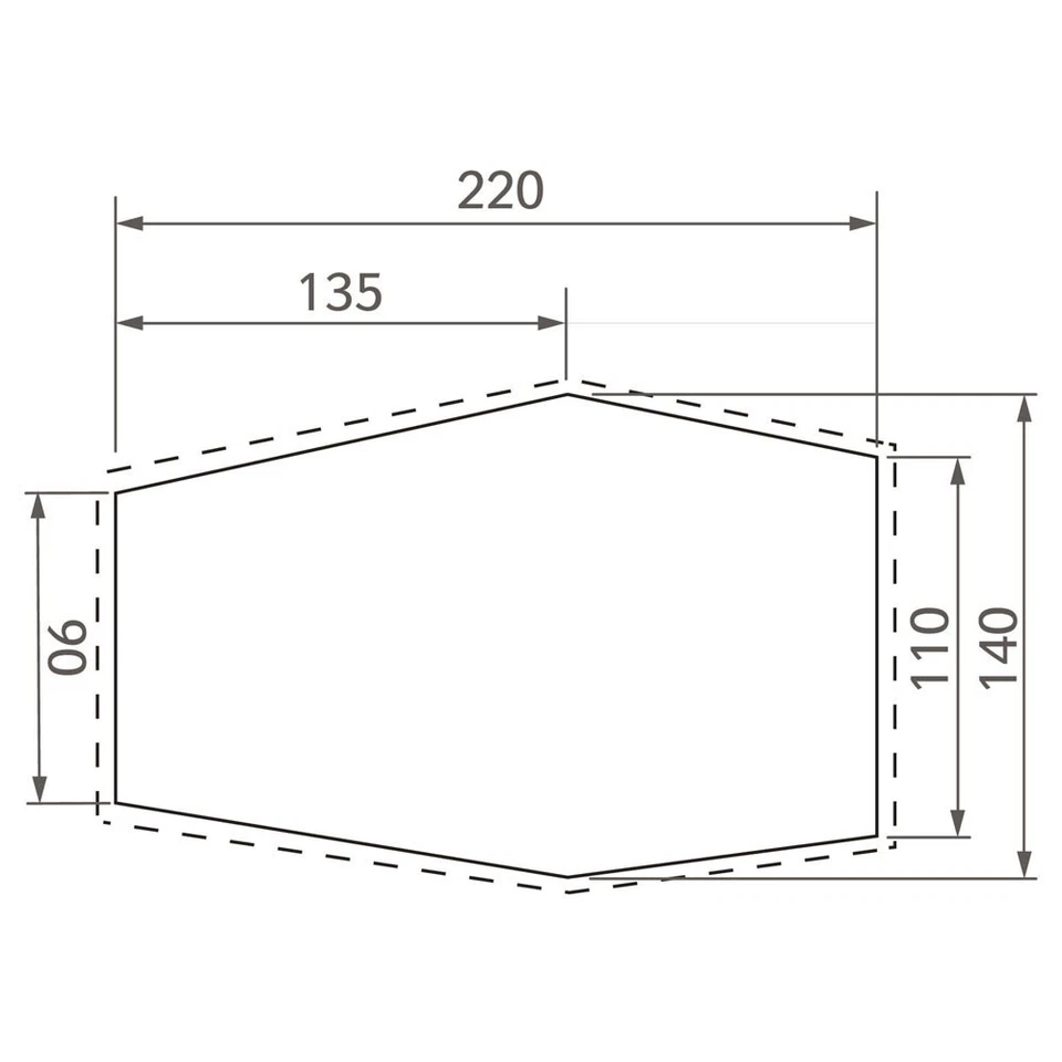 Vaude Fp Lagarto sin Costura 1-2P Zeltbodenunterlage Base para Tienda de Campaña - Imagen 2 de 2