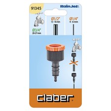TUBO CONNETTORE Y CON RUBINETTO 2 VIE RAPIDO UNIVERSALE PLASTICA 94752