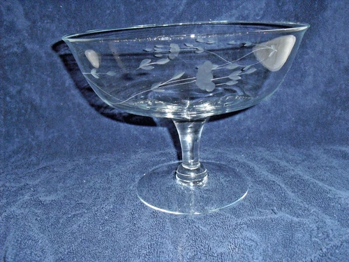 PRINCESS HOUSE HERITAGE 10” CRYSTAL PEDESTAL COMPOTE / SERVING BOWL #444