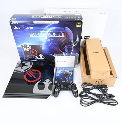 Sony PS4 Pro Star Wars Battlefront II Limited Edition 1TB Console w Box Tested