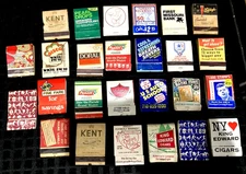 Vintage LOT of 26 Mixed Advertising Matchbooks Cigarettes Cigars Libby's & MORE