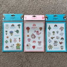 Brand NEW 3x Jellycat Stickers sheet 2026 Valentine & 2025 winter sticker