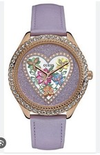 Guess U0908L1 Lavender Leather Rose Gold Tone Watch