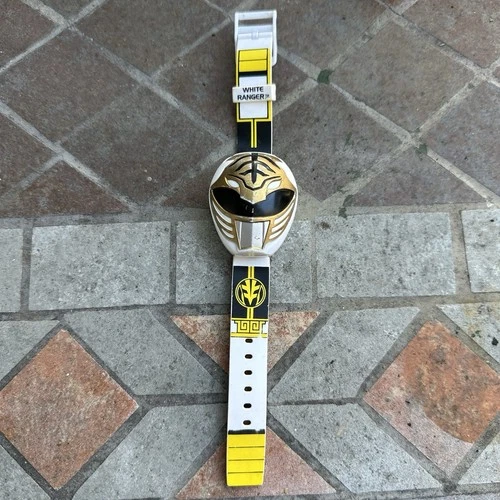 Vintage 1995 Mighty Morphin Power Rangers White Ranger Watch Sound Tested