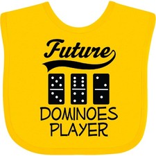 Inktastic Future Dominoes Player Game Baby Bib Childs Lover Clothing Infant