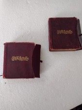 Tintype portraits in two old L;eather Albums 4x4x1