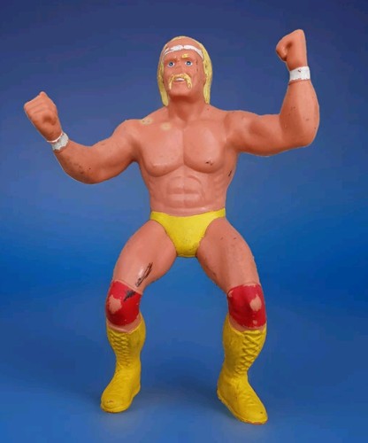Vtg WWF LJN Hulk Hogan Wrestling Action Figure Tit...