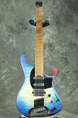Ibanez QX54QM-BSM Blue Sphere Burst Matte headless guitar with gig bag