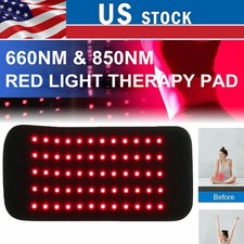 660nm 850nm Red Light Therapy Belt Infrared Waist Wrap Pain Relief Rechargeable