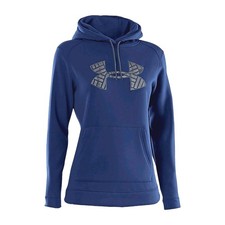 UNDER ARMOUR COLDGEAR STORM WOMENS MEDIUM COZY SEMI-FITTED HOODIE BLUE MEDIUM