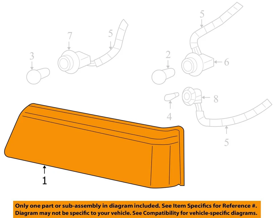 Luz de estacionamiento señal de giro para conductor LH 15199556 para Chevy Avalanche 1500 2003-2006 Foto 4 de 4